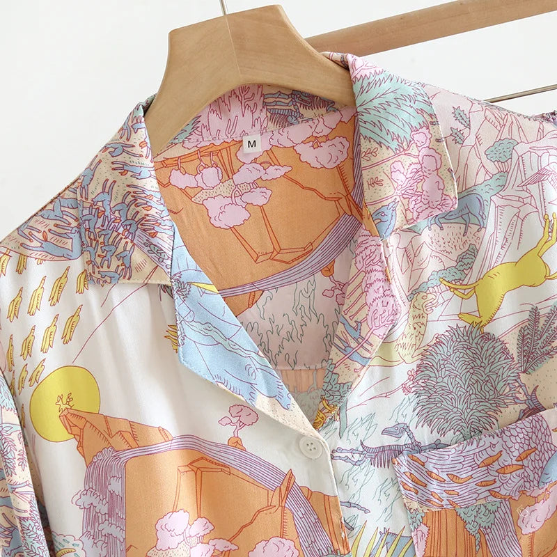 Viscose Pajama Set – Long Sleeve