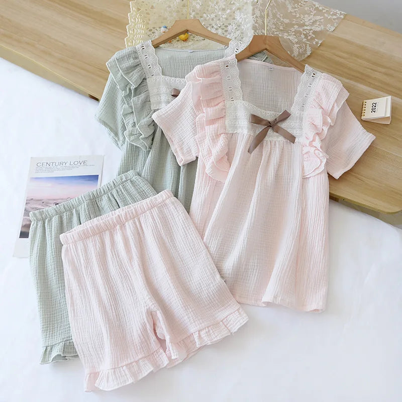 Solid Pajamas – Short Sleeve Set