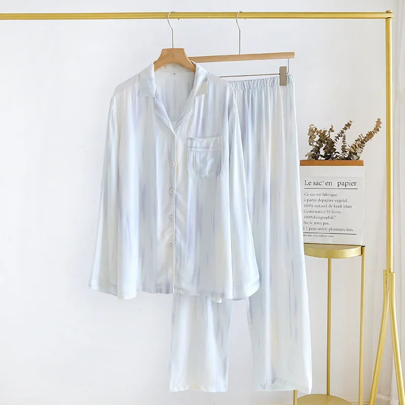 Viscose Pajama Set – Long Sleeve
