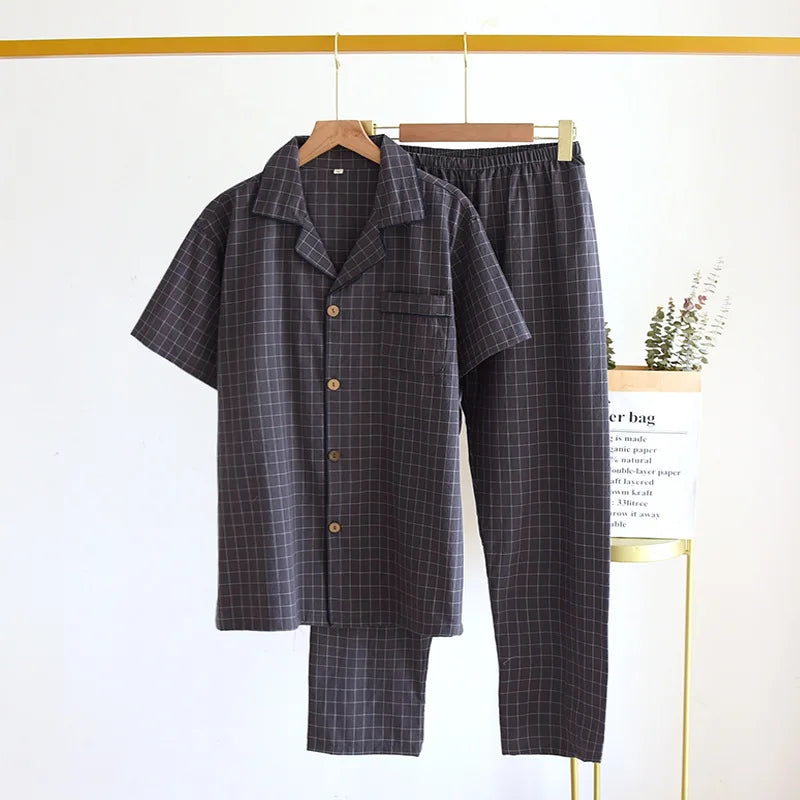 Men’s Cotton Pajama Set – Two-Piece