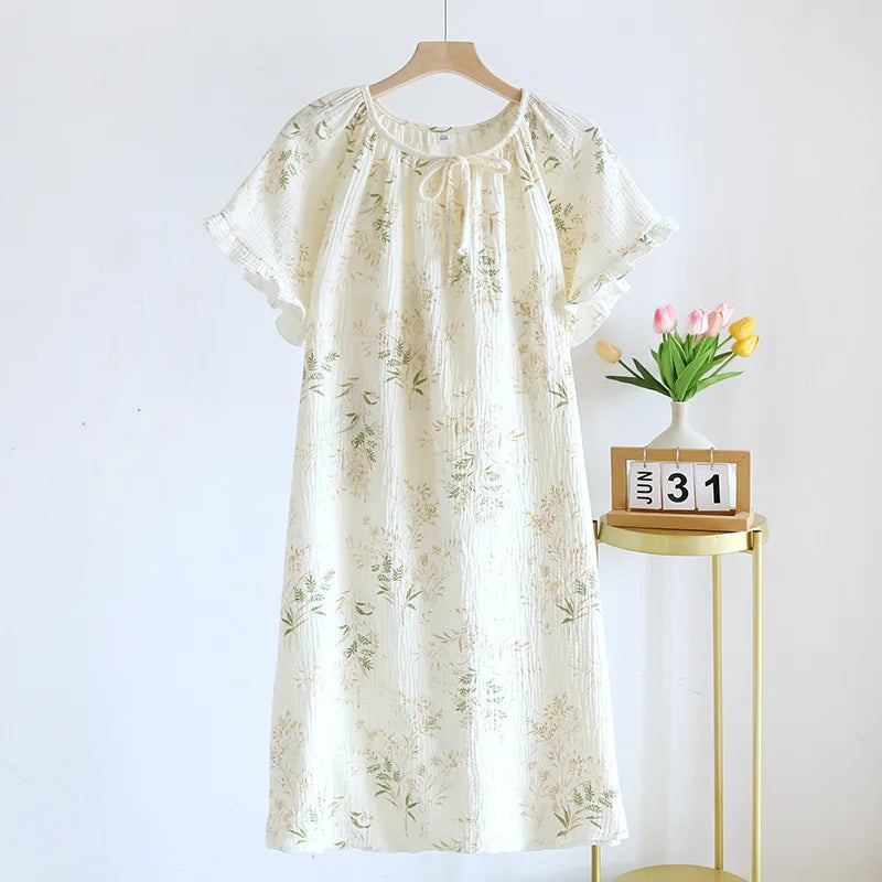 Miroa Nightdress – Short Sleeve Skirt