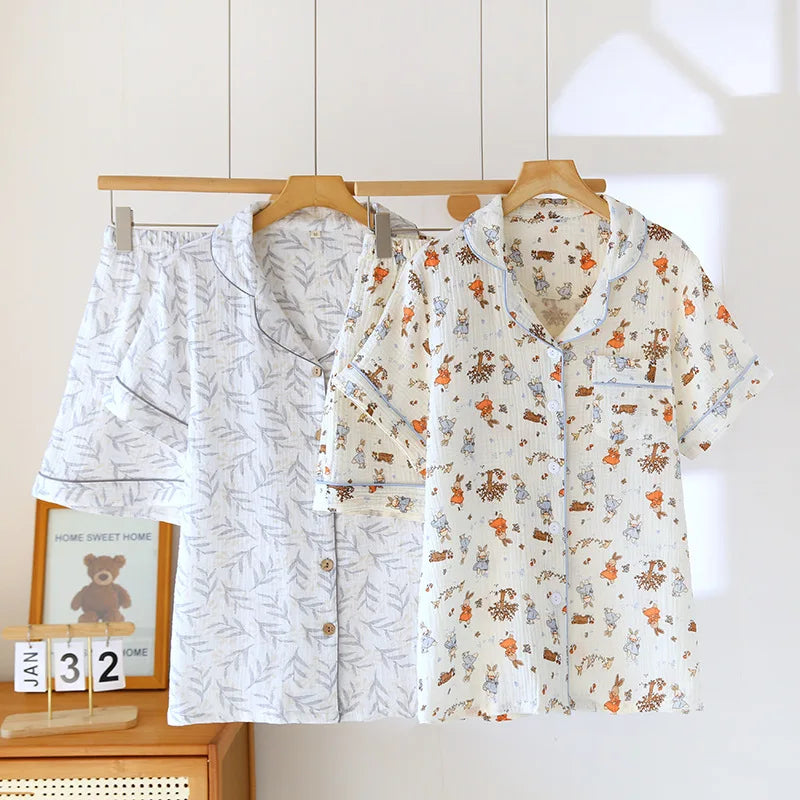 Vema Pajama Set – Loose Short Sleeve & Shorts
