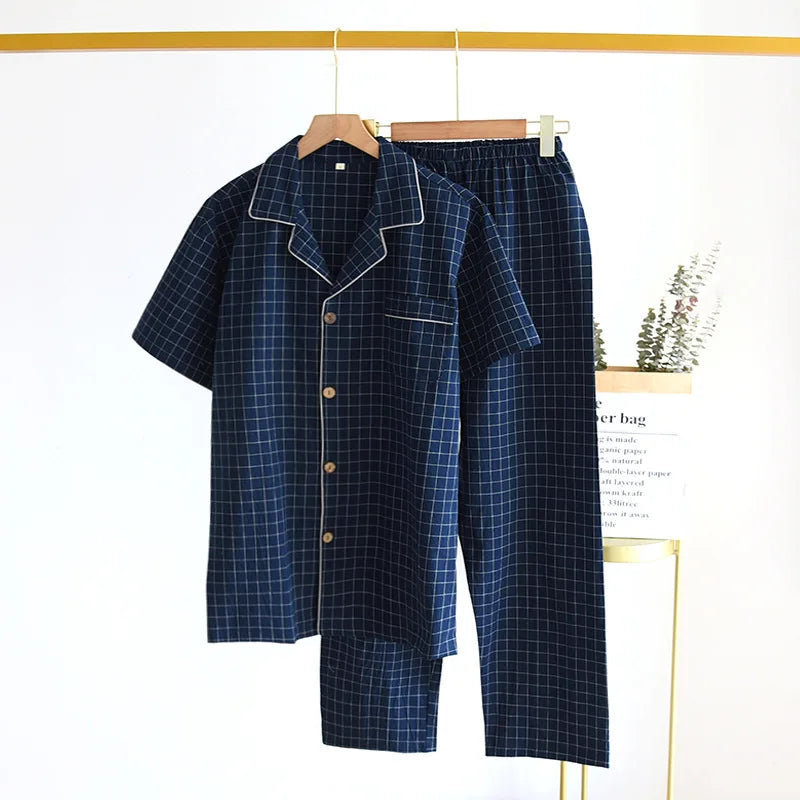 Men’s Cotton Pajama Set – Two-Piece
