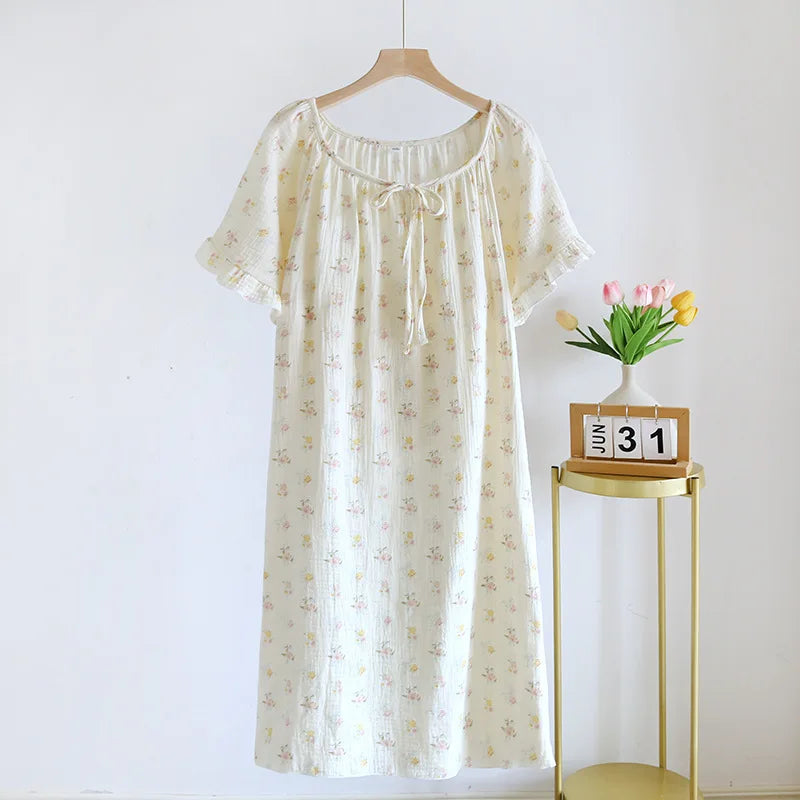 Miroa Nightdress – Short Sleeve Skirt