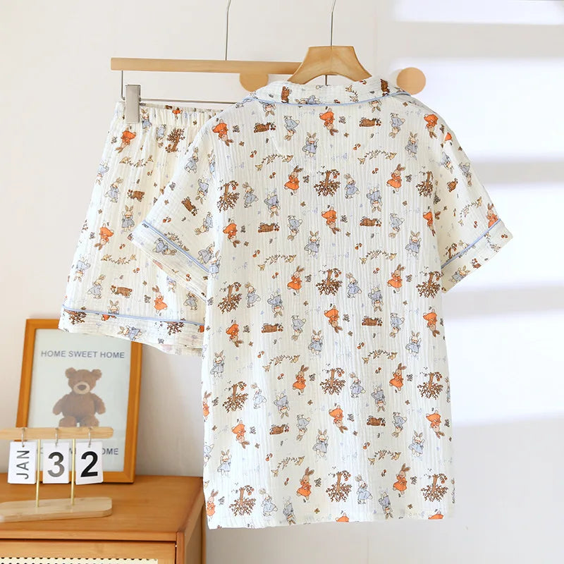 Vema Pajama Set – Loose Short Sleeve & Shorts