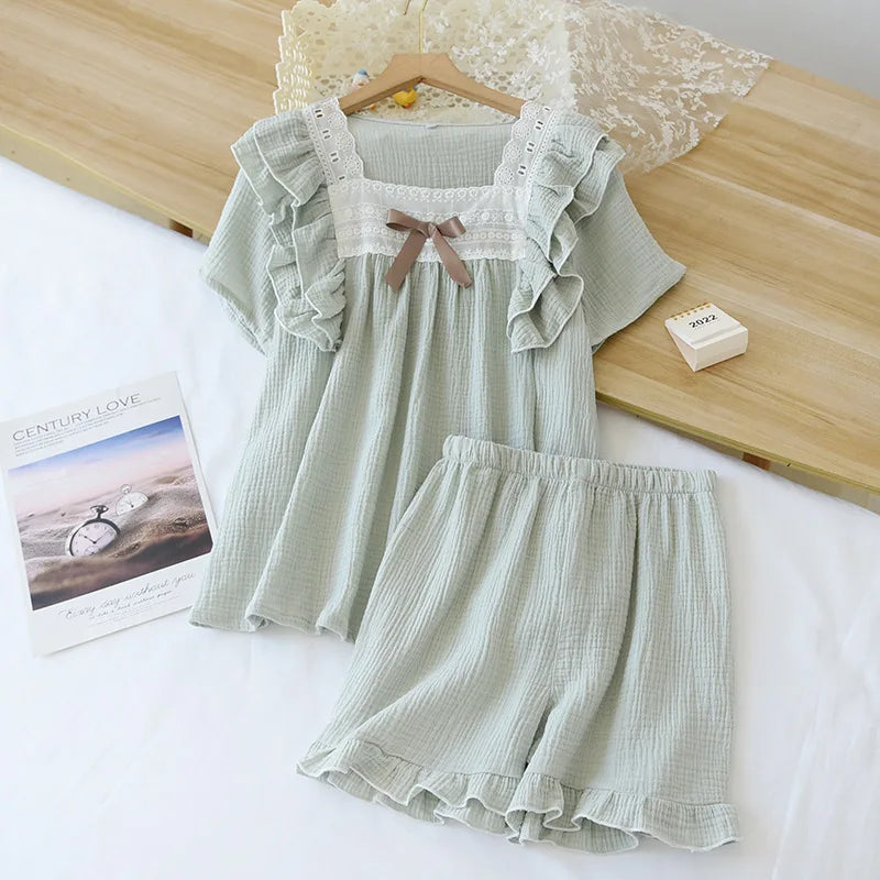 Solid Pajamas – Short Sleeve Set