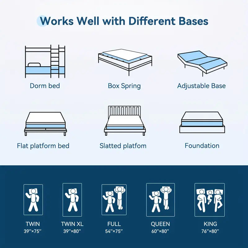 10-Inch Sleemate Hybrid Memory Foam Mattress