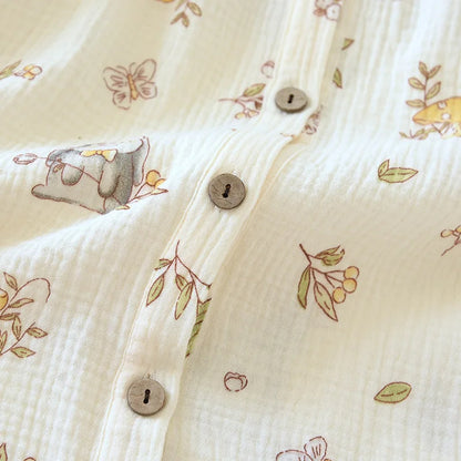 Cotton Pajama Top – Long Sleeve, Spring/Summer