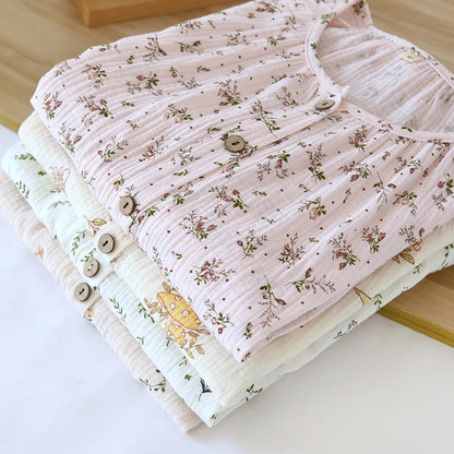 Cotton Pajama Top – Long Sleeve, Spring/Summer