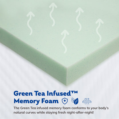 Dreamaze Memory Foam Mattress – Bamboo Cover & Green Tea Gel, Multiple Sizes