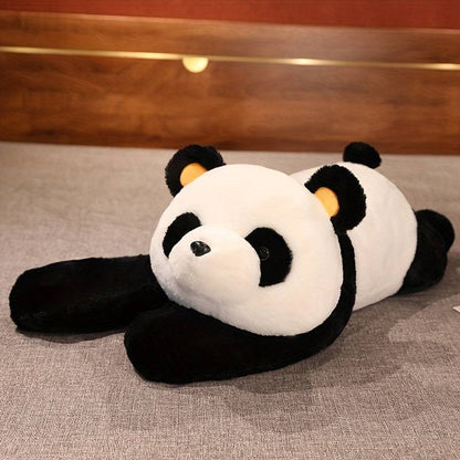 Bobo Plush Panda Pillow – Soft Synthetic Fiber, Perfect for Bedroom & Sofa Decor