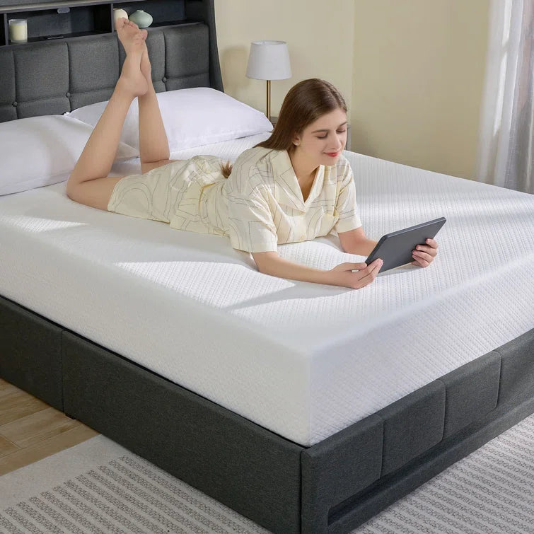 Grestell Gel Memory Foam Mattress - Twin to King, Cooler Sleep
