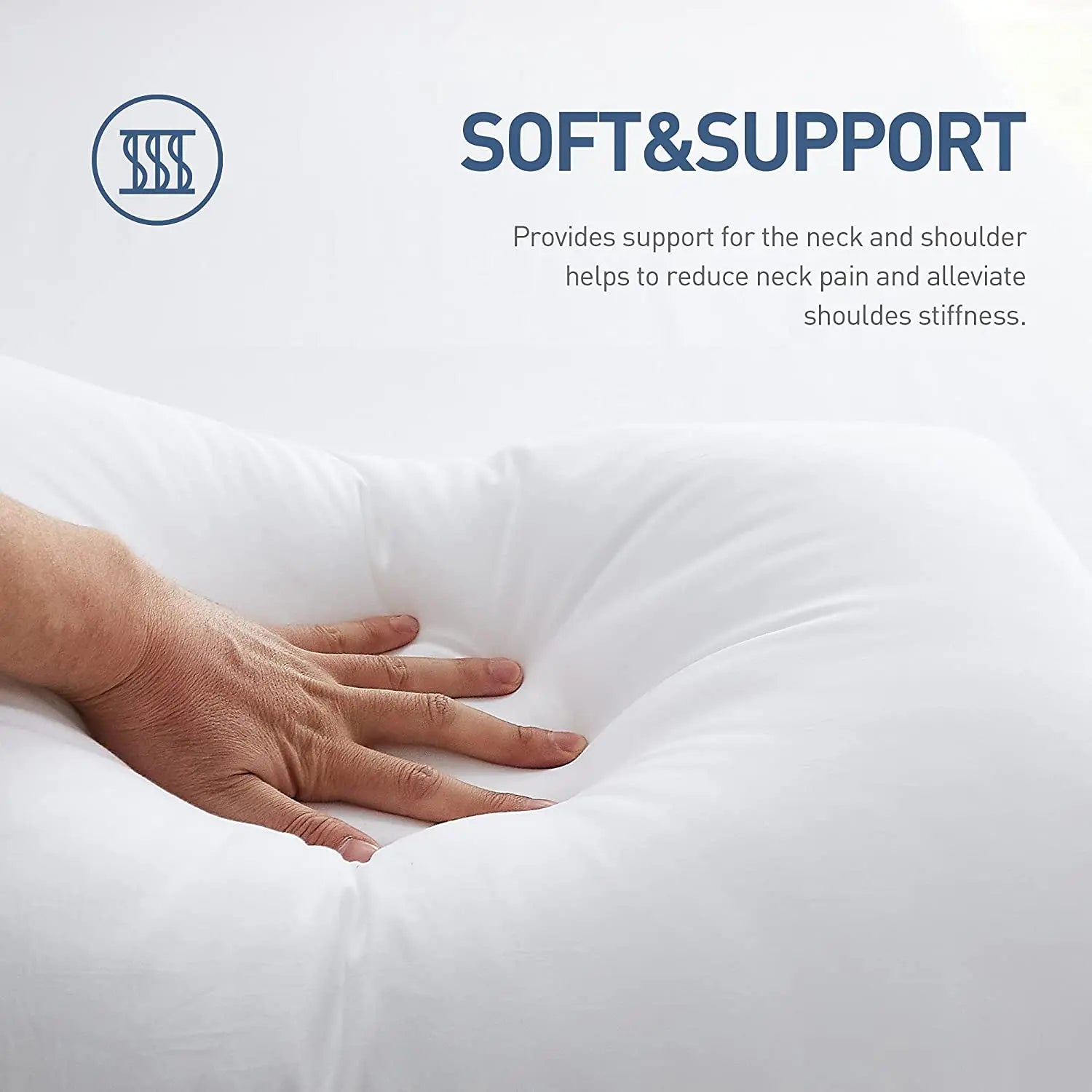 Aligna Microfiber Pillow Neck Spine Protection | 100% Cotton