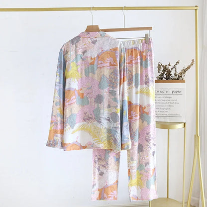 Viscose Pajama Set – Long Sleeve