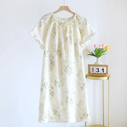 Miroa Nightdress – Short Sleeve Skirt
