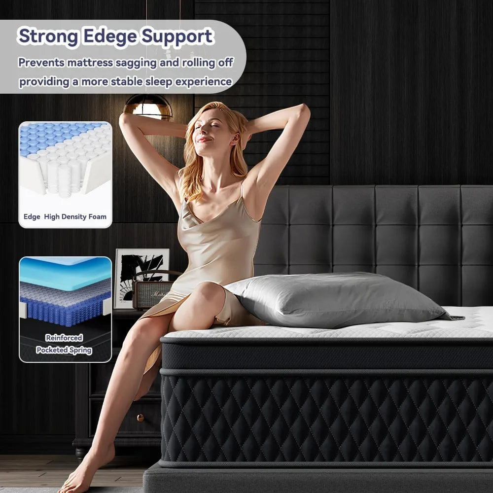 10-Inch Sleemate Hybrid Memory Foam Mattress