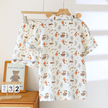 Vema Pajama Set – Loose Short Sleeve & Shorts