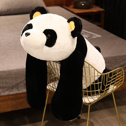 Bobo Plush Panda Pillow – Soft Synthetic Fiber, Perfect for Bedroom & Sofa Decor